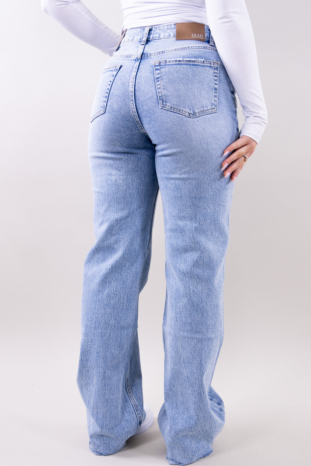 Leah wide leg jeans - stretch