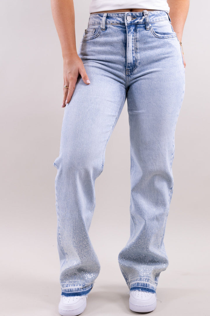 Oceane sparkling jeans - stretch